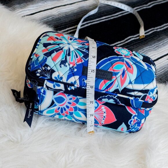 VERA BRADLEY LOTUS FLOWER SWIRL "BLUSH & BRUSH" COSMETIC CASE - Picture 10 of 12